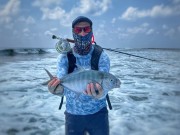 Island Trevally Maldives fly fishing